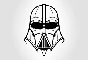 Dark Jedi mask tattoo idea