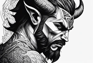 Devil shooting up tattoo idea