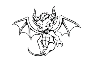 Demon tattoo idea