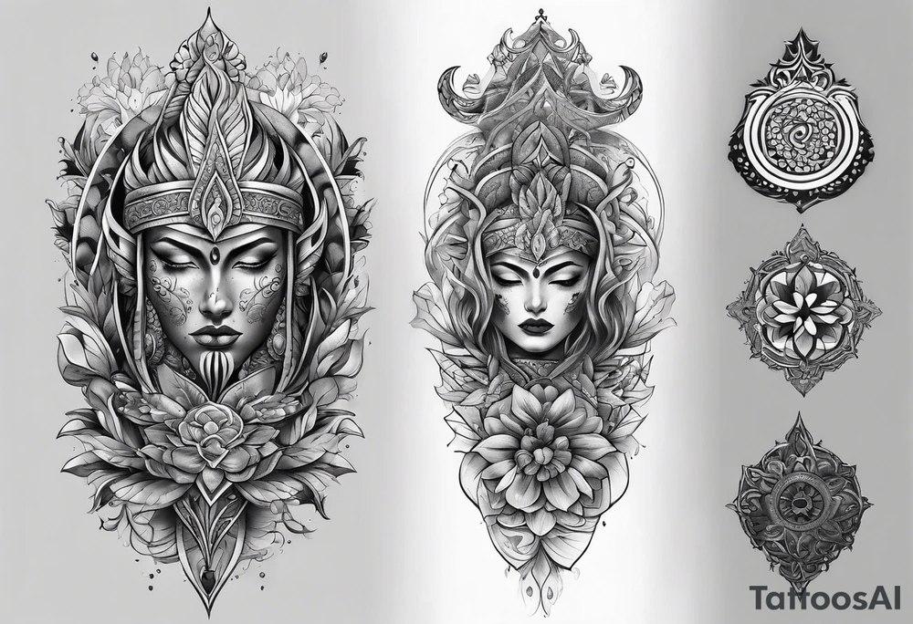 Full body sleeve tattoo idea