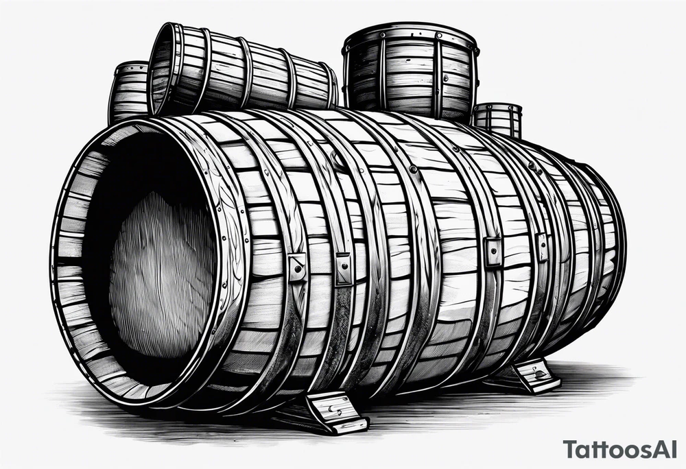 bude barrel rock tattoo idea