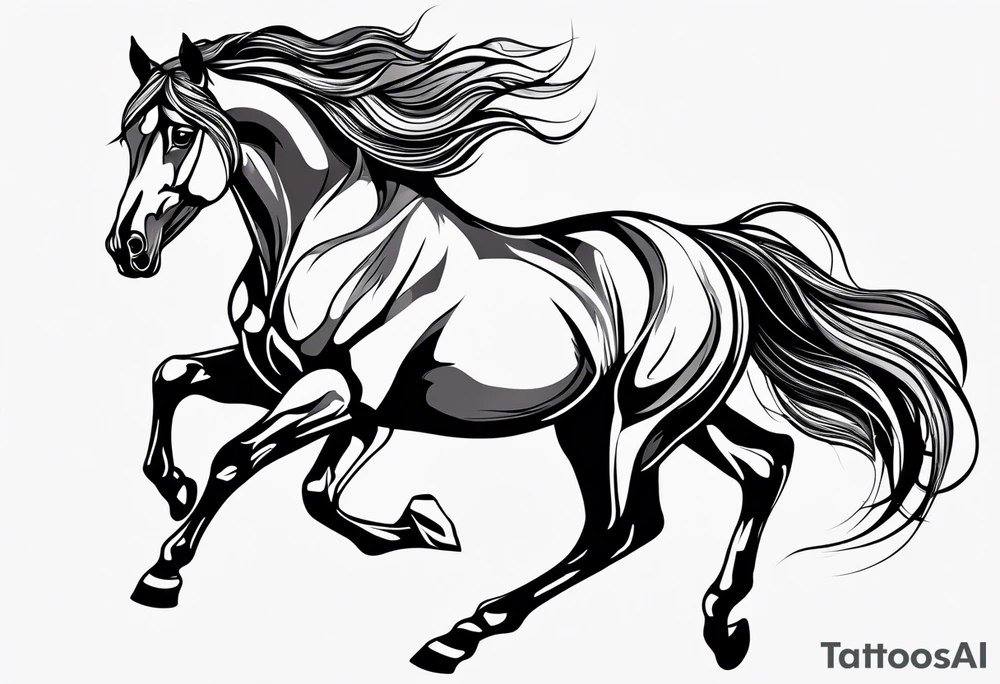 horse tattoo idea