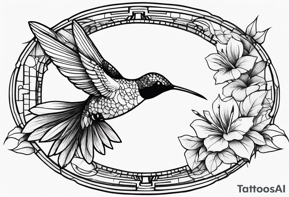 Hummingbird tattoo idea