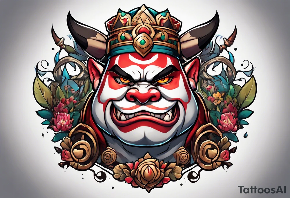 pudge in dota 2 tattoo idea