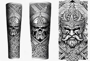 Viking tattoo sleeve tattoo idea