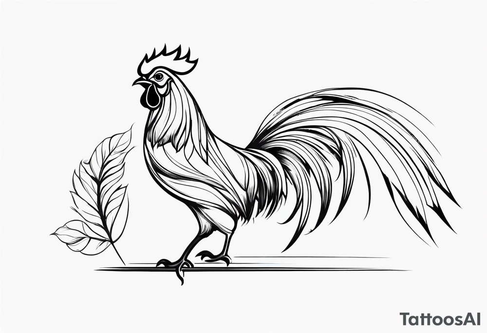 rooster weather vane tattoo idea