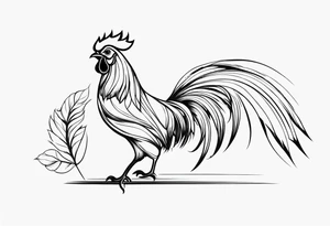 rooster weather vane tattoo idea