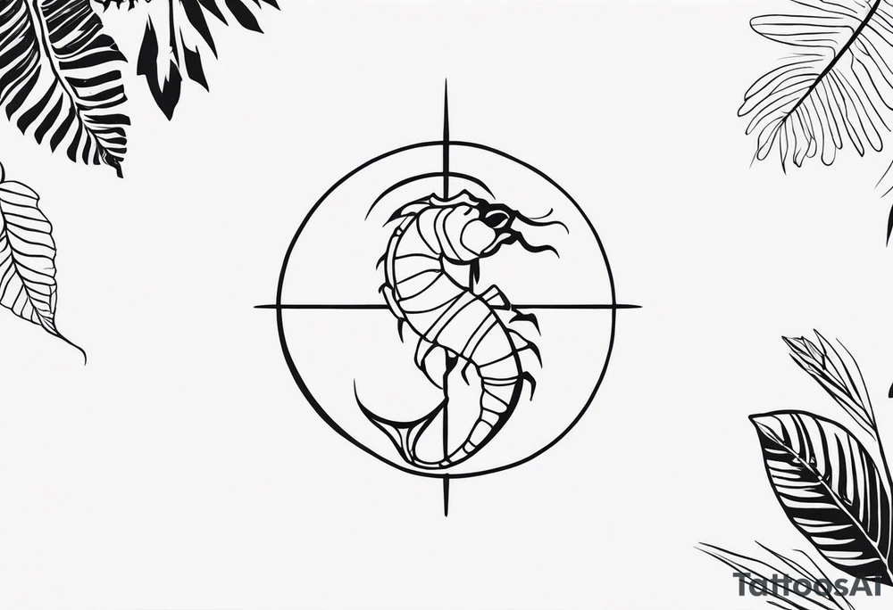 scorpio zodiac symbols tattoo idea