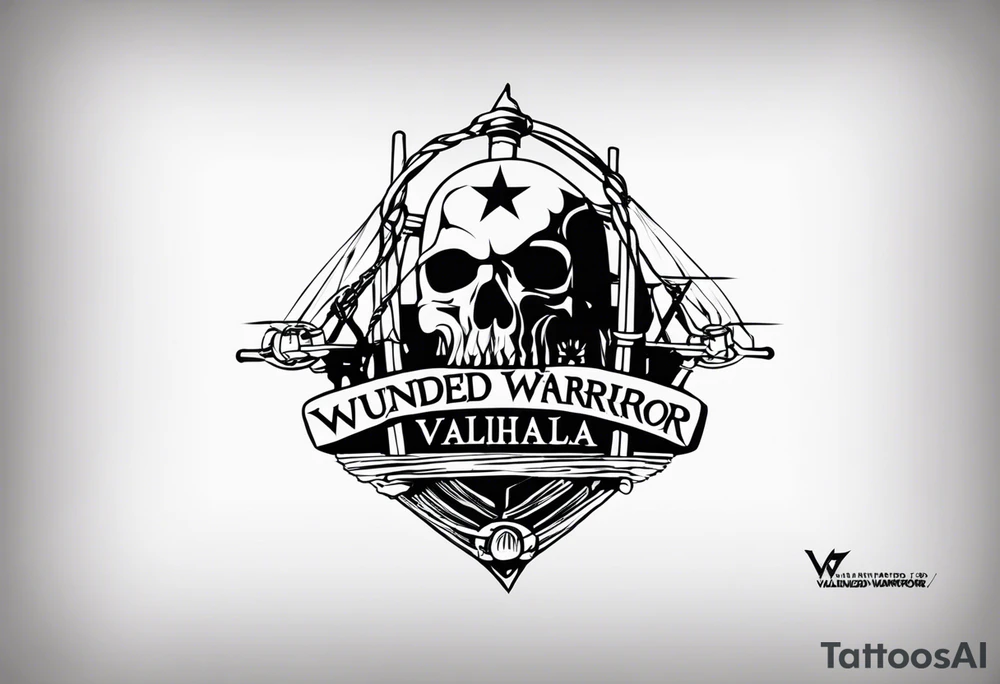Wounded warrior valhalla barb wire prison tattoo idea