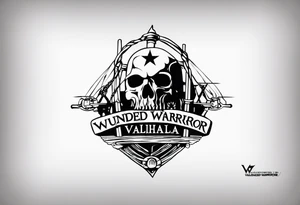 Wounded warrior valhalla barb wire prison tattoo idea