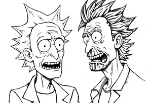 rick et morty tattoo idea