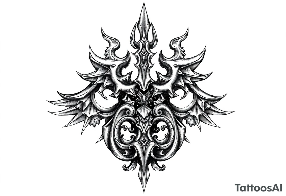 Powerful family symbol tattoo idea