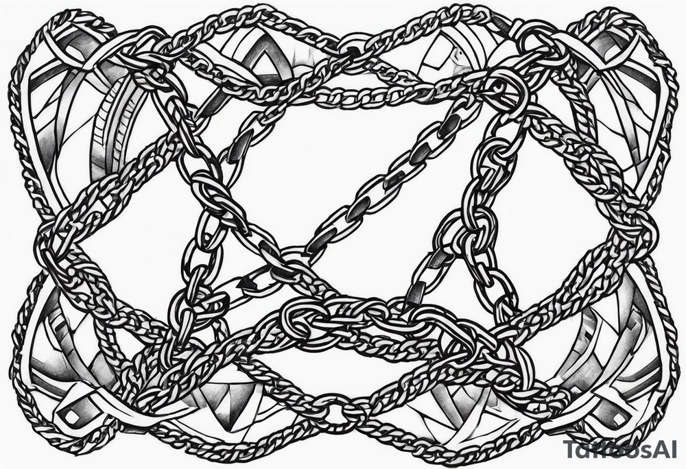 Chain link breaking tattoo idea