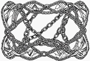 Chain link breaking tattoo idea