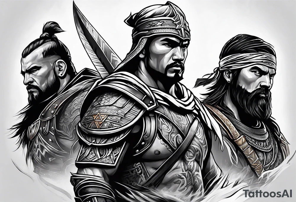 Warrior, brotherhood, loyalty tattoo idea