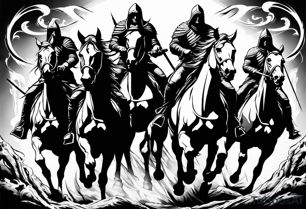Four Horsemen of the Apocalypse tattoo idea