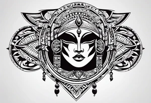 Tribal design tattoo idea