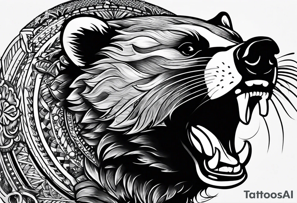 Angry Mc.Badgers tattoo idea