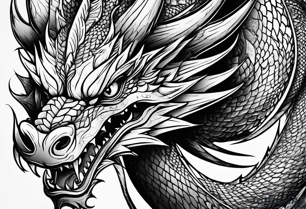 dragon tattoo idea