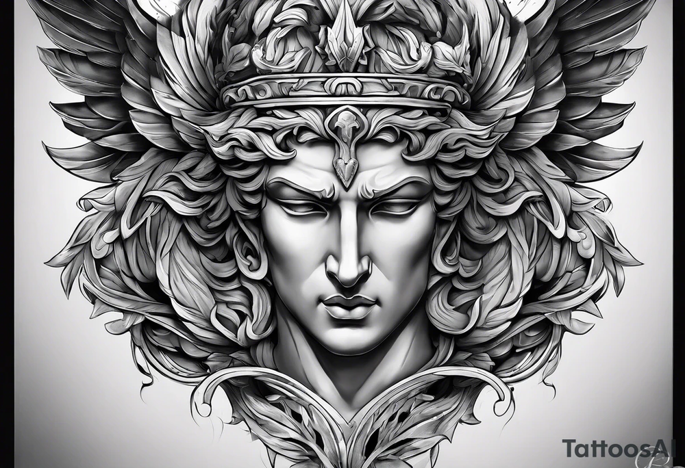 chasing my dreams, not giving up, hard work, dedication, focus, heart broken, recovered, pushing hard, got broke and gained again. I like greek gods tattoo idea