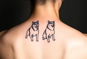 Sled dogs tattoo idea
