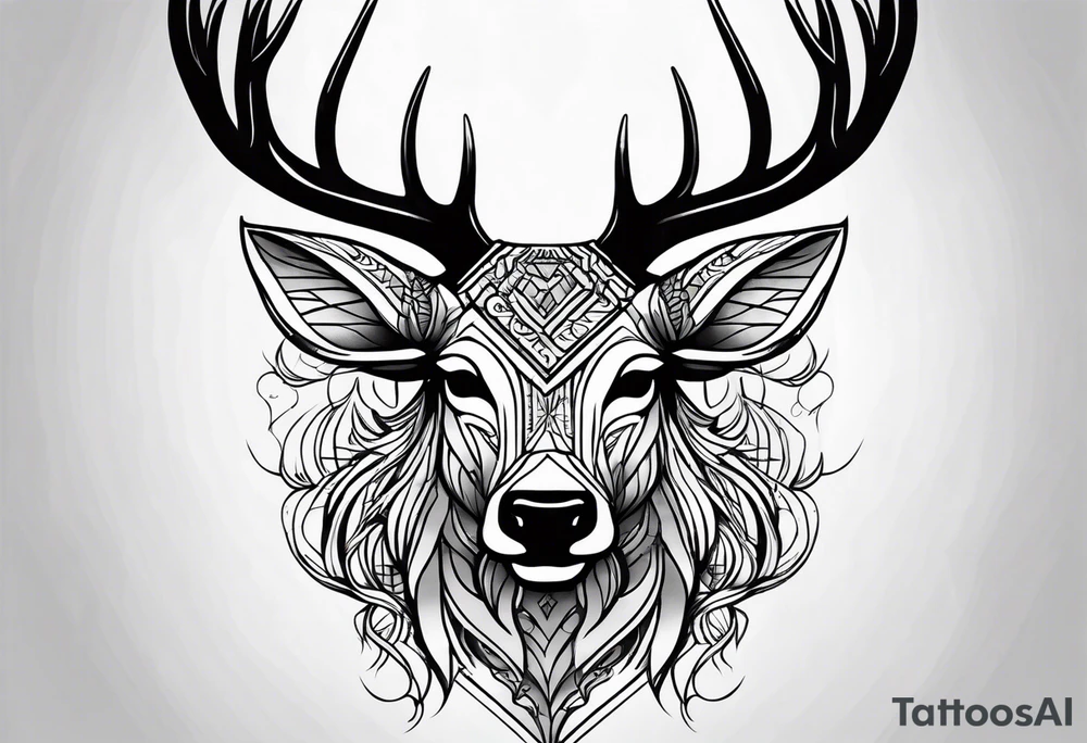 Cerf eiktirnir tattoo idea