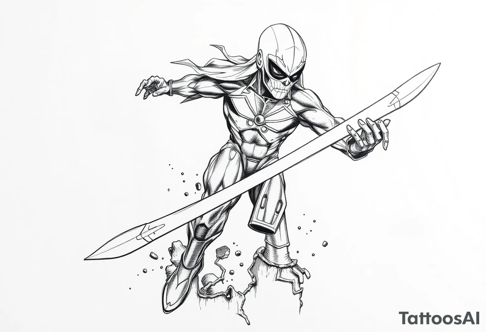 Silver Surfer comic accurate tattoo idea