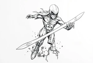 Silver Surfer comic accurate tattoo idea