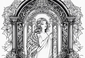 Angel baby heaven gate tattoo idea