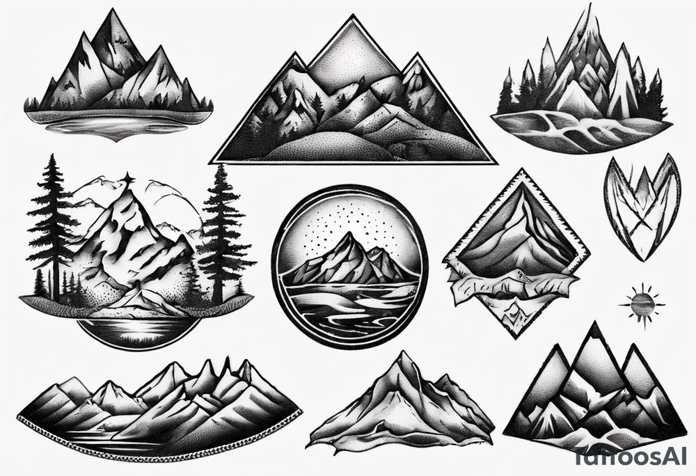 Mountain tattoo idea