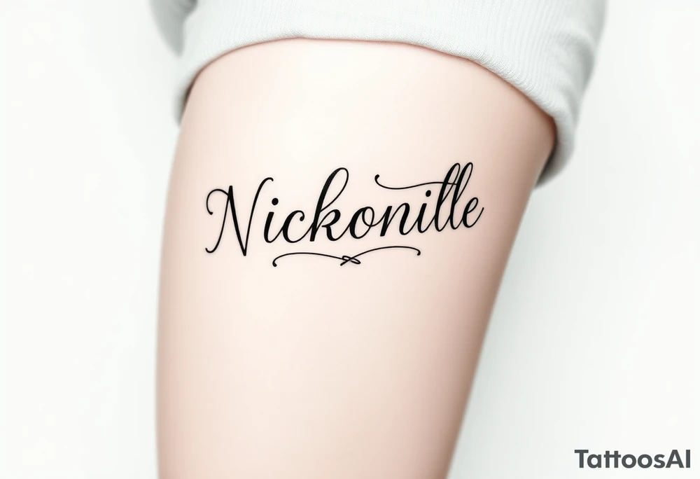 Nicholas name tattoo idea