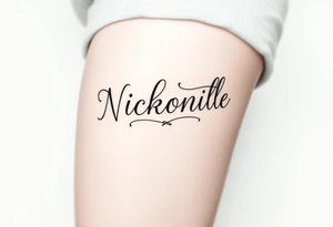 Nicholas name tattoo idea