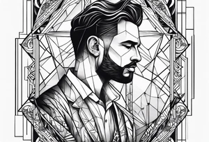 Lonely man tattoo idea