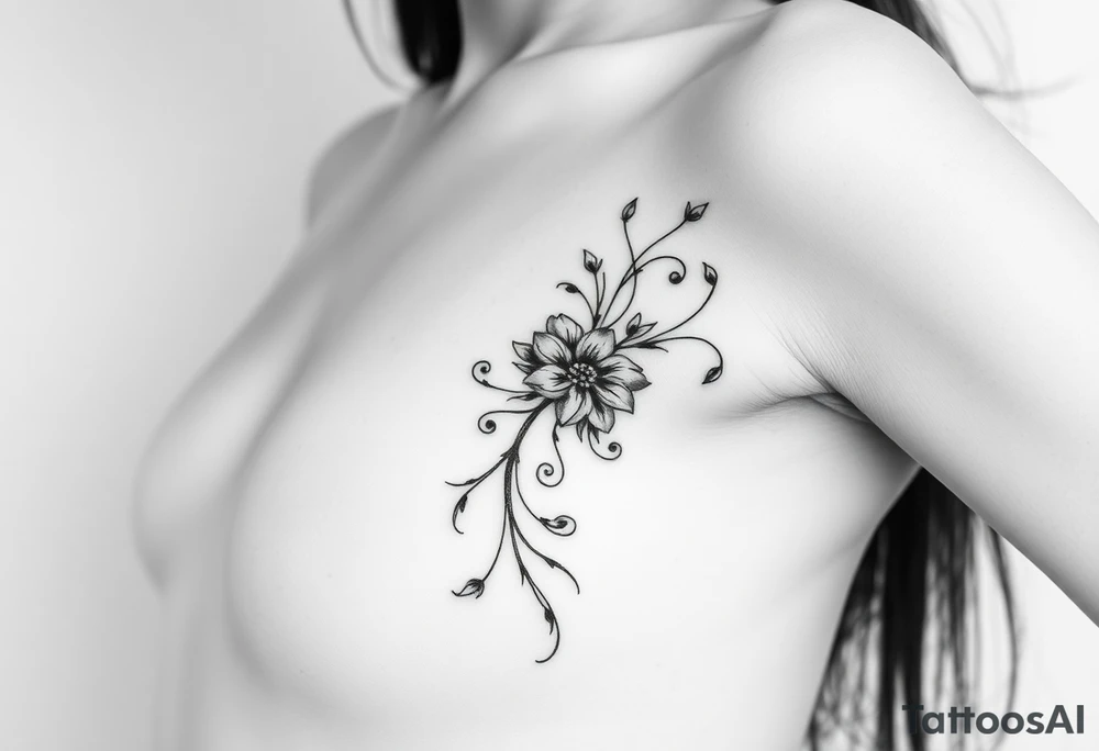 Woman’s body tattoo idea