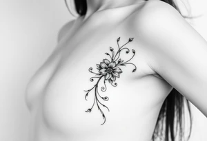 Woman’s body tattoo idea