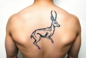tribal, low detail jackelope tattoo idea