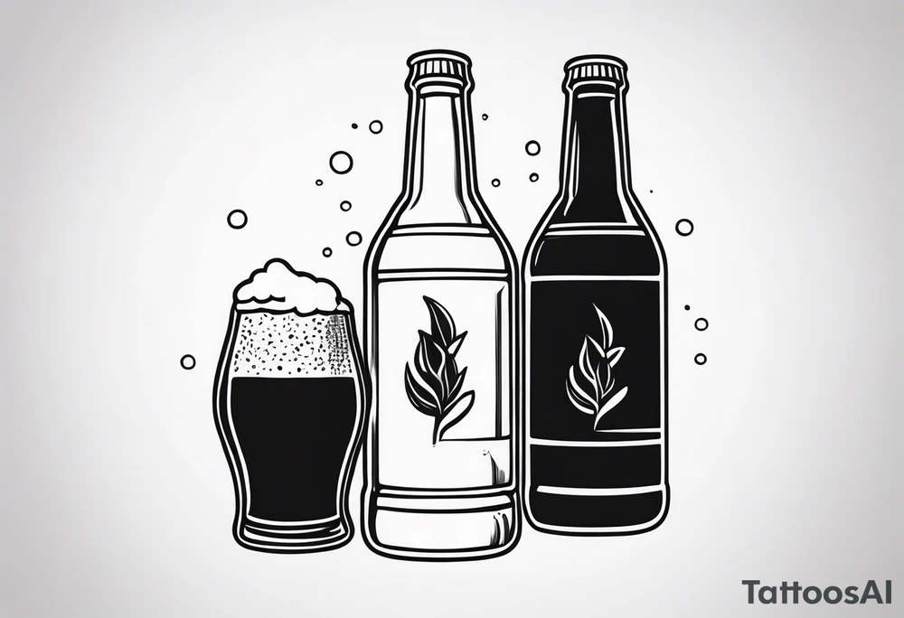 BEER BOOTLE tattoo idea
