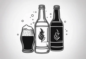 BEER BOOTLE tattoo idea