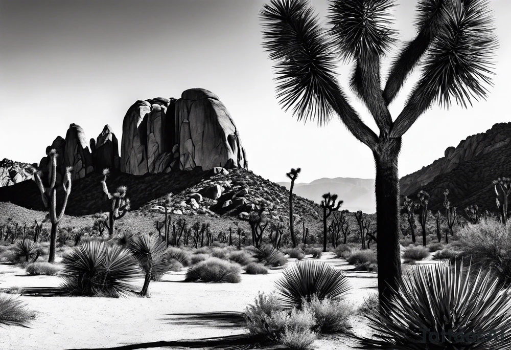 Joshua tree tattoo idea