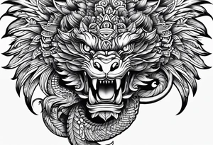 Quetzalcoatl tattoo idea