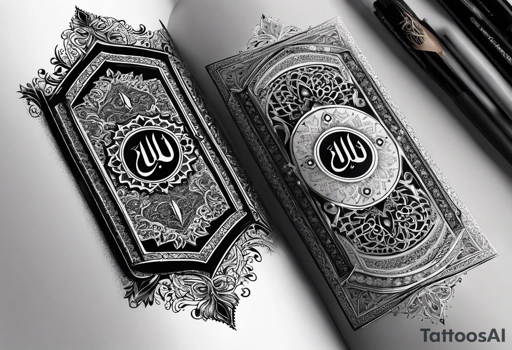 Quran book tattoo tattoo idea