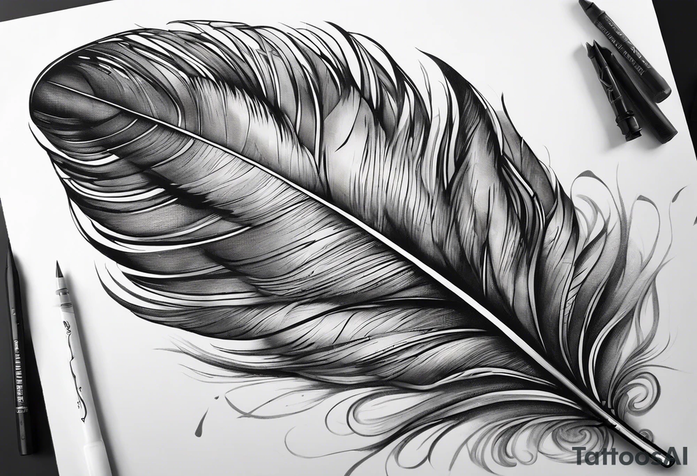 A turkey feather for my chest tattoo idea