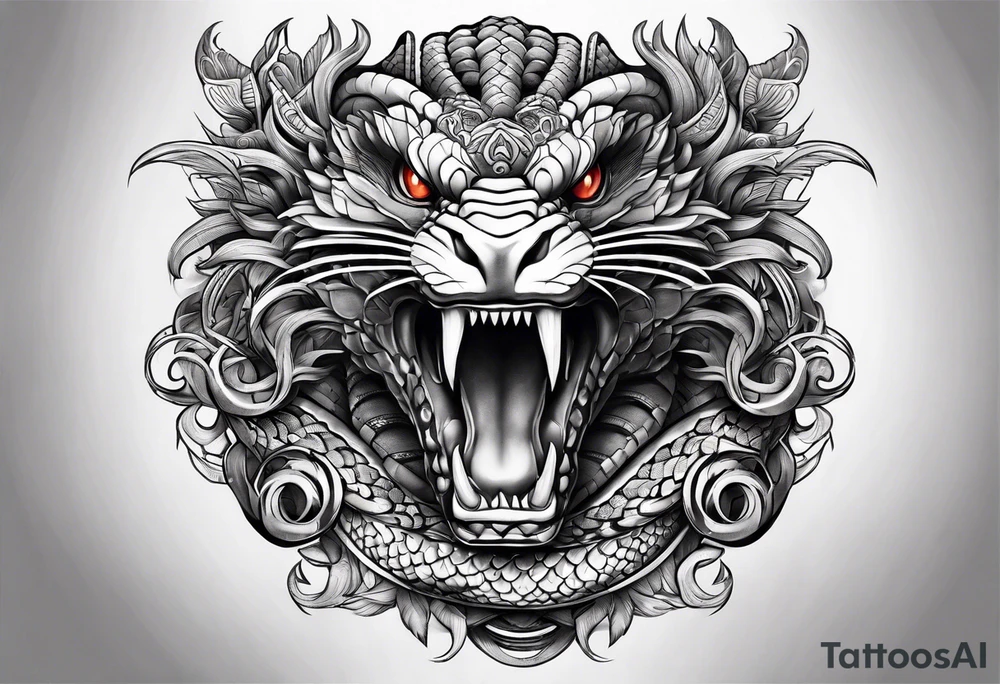 quetzalcoatl snake sleeve tattoo idea