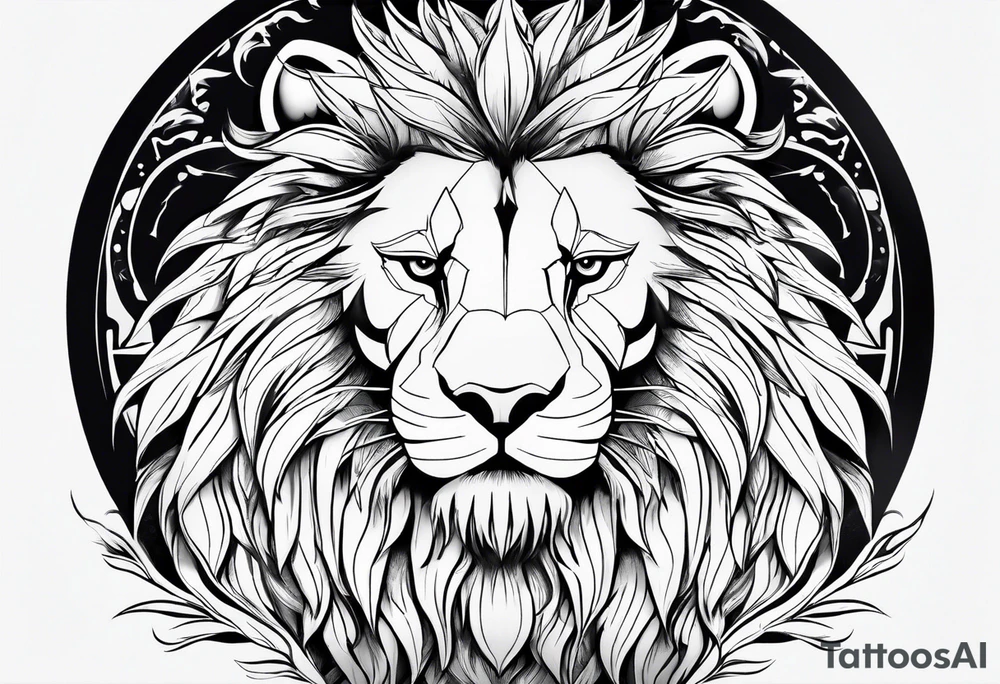 Flandre lion tattoo idea