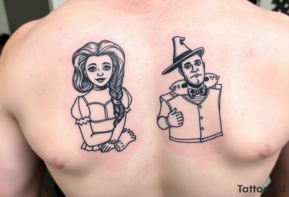 Ruby redslippers yellowbrook road dorothy toto cowardly lion tin man scarecrow emerald city tattoo idea