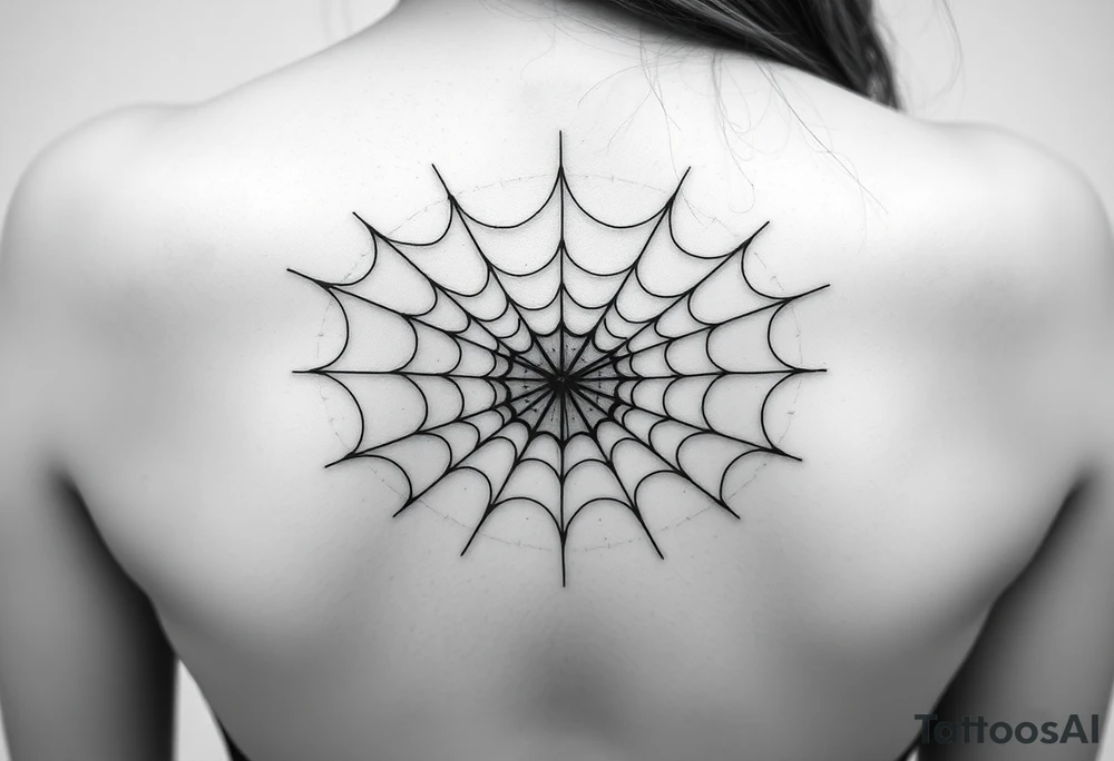 spiderweb tattoo idea