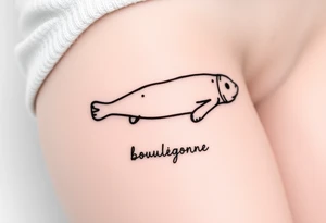 Boulogne, with name underneath tattoo idea