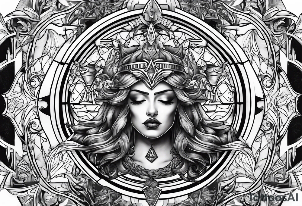 Law of good and evil tattoo idea