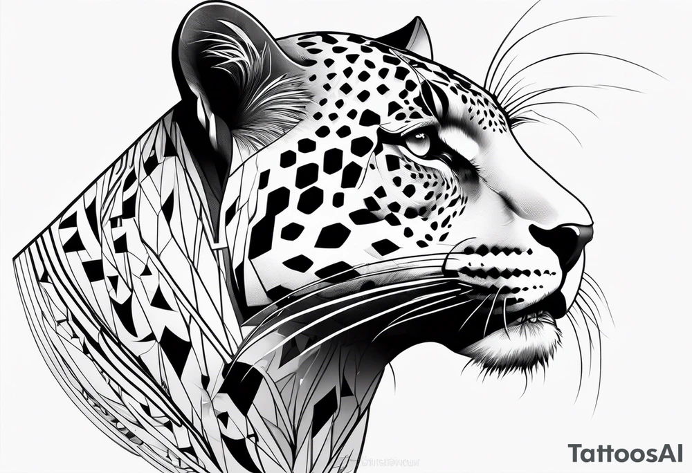 Jaguar head tattoo idea