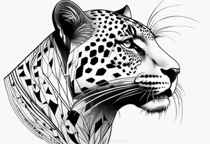 Jaguar head tattoo idea